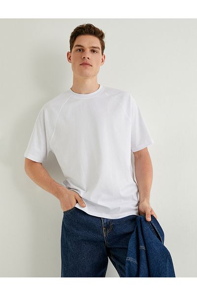 Koton Crew Neck Cotton Short Sleeve T-Shirt