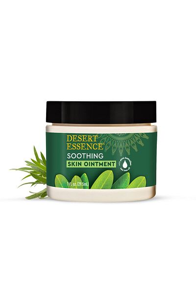 Desert Essence Organic Tea Tree Oil Ointment - 1 Fl Oz, Pack of 4 - Jojoba, Lavender, Vitamin E, Sweet Almond