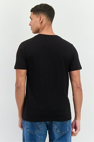 Lotto Men Sportswear Fit Short Sleeves Outdoor T-shirt, Black