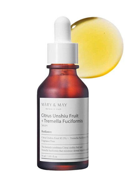 mary&mary مصل Citrus Unshiu + Tremella 1.01 أونصة سائلة | مصل فيتامين، بشرة م...