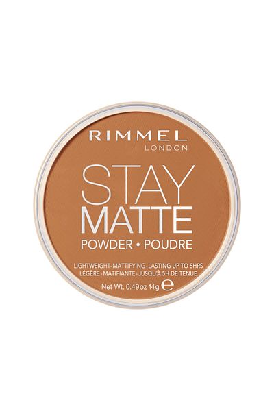 Rimmel London Stay Matte - 031 Pecan - Pressed Powder, Lightweight, High Coverage, Shine Control, 0.49oz