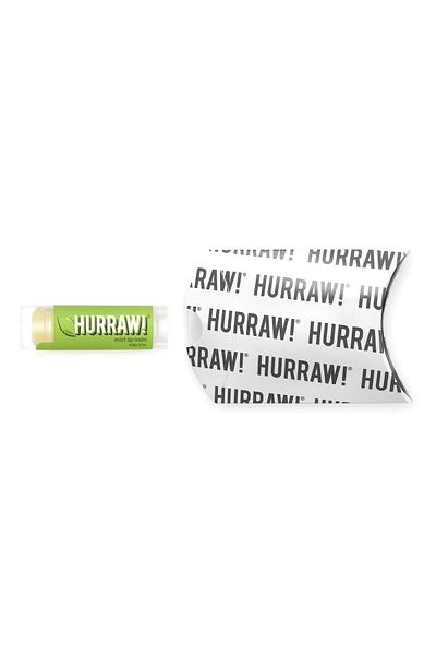 Hurraw !بلسم الشفاه بالنعناع: عضوي، نباتي، خالٍ من القسوة، خالٍ من الجلوتين، غير معدّل وراثيًا، طبيعي، صنع في الولايات المتحدة الأمريكية
