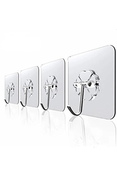 tozlupazar 5 τμχ Διαφανής ισχυρή κρεμάστρα τοίχου, κρεμάστρα και γάντζος βεντούζας για μπάνιο κουζίνας