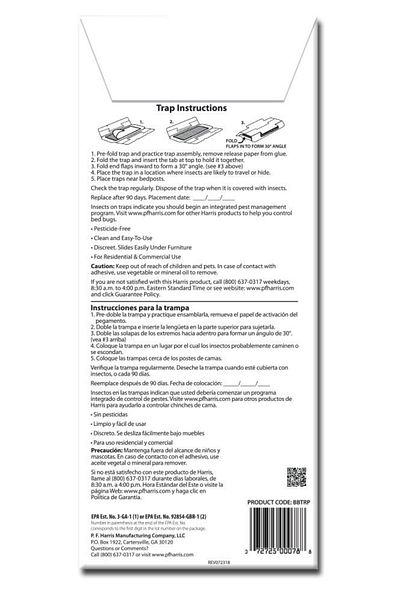 Harris Bed Bug Early Detection Glue Traps (4/Pack)