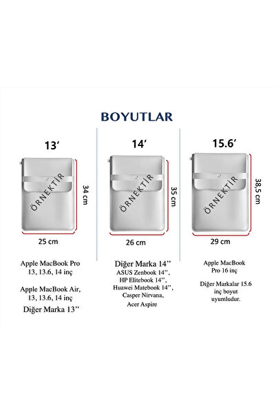 YOUC Design Αδιάβροχη θήκη φορητού υπολογιστή MacBook Pro Air 13' 14' 15' ιντσών Τσάντα από συνθετικό δέρμα Vegan