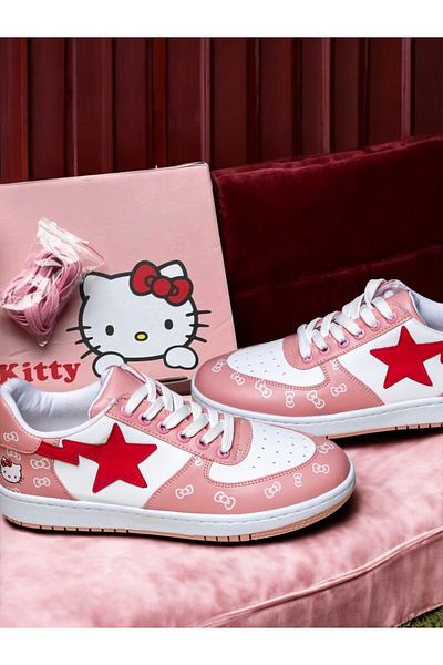 Touz Moda Kitty Pink Sneakers