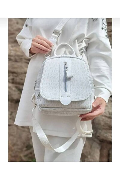 Just Polo حقيبة ظهر وحقيبة كتف نسائية مطبوعة بحروف JustPolo للاستخدام اليومي ...