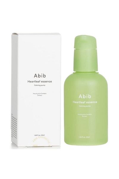 Abib Heartleaf Essence Calming Pump 1.69 fl oz / 50ml I Essence for Face, Soothing, Hydrating