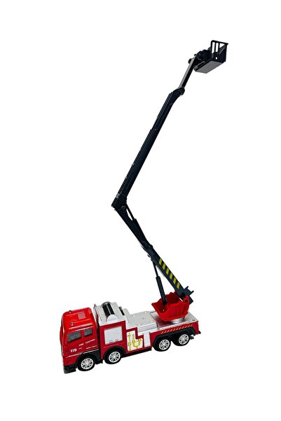 tmtoysandmore itfaiye oyuncak kırılmaz plastik merdivenli sürtmeli itfaye 17cm
