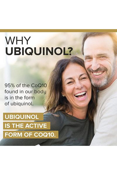 Qunol Ubiquinol CoQ10 200mg Softgels, Antioxidant for Heart Health, Energy Production, 60ct