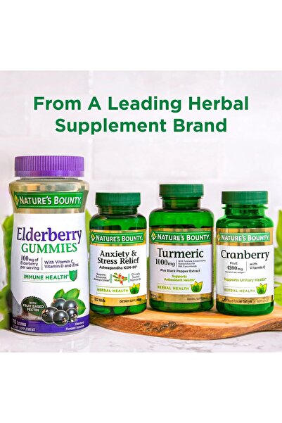 Nature's Bounty Black Cohosh Root Pills, Natural Menopause Support, 540mg, 100 Capsules