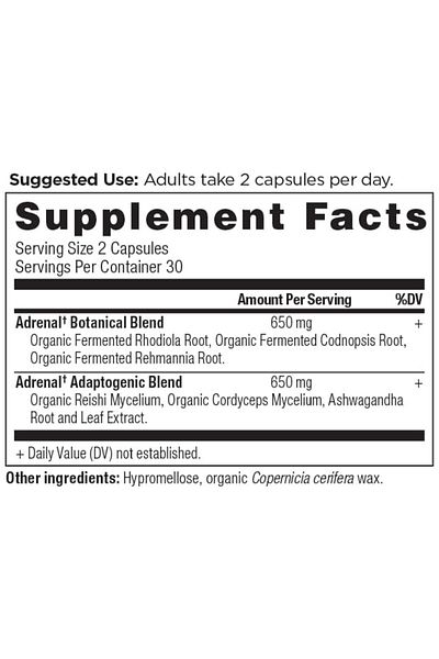ANCIENT NUTRITION Adrenal Support with Ashwagandha by Ancient Nutrition, Reduces Stress & Fatigue, 1300mg, 60 Caps