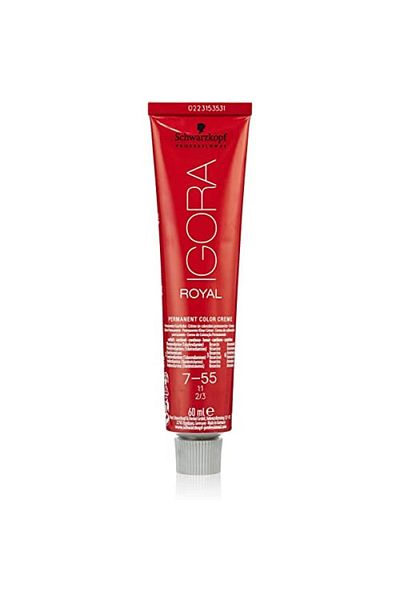 Schwarzkopf Igora Royal Permanent Creme Hair Color 2oz/60ml (7-55)