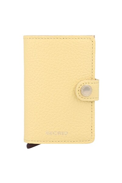 Secrid محفظة صغيرة الحجم من ميني ووليت بلون أصفر مع حامل بطاقات
