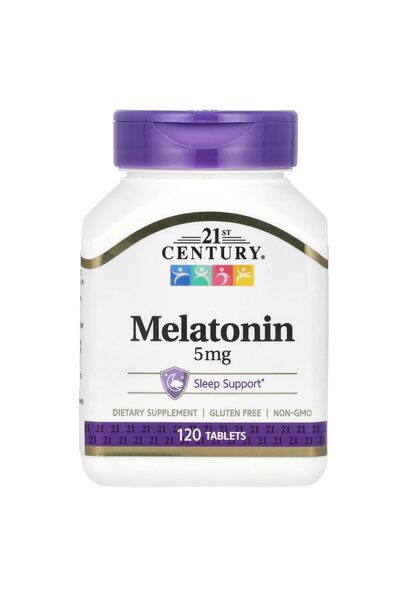 21st Century Melatonin 5 mg Tablets, 120 Count