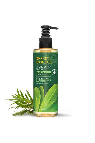 Desert Essence Thoroughly Clean Face Wash - Tea Tree Oil - 8.5 Fl Oz - Gentle Cleanser