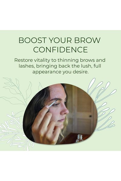 Sea El Castor Lash & Brow Serum with Organic Castor, Rosemary & Black Seed Oil - 1 fl oz