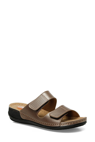 Polaris 166986.Z5FX Χάλκινες γυναικείες παντόφλες