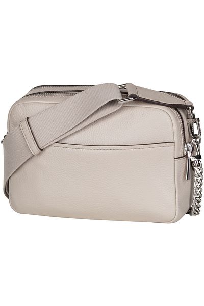 Michael Kors Umhängetasche Bryant Medium Double Zip Chain Camera Pebble