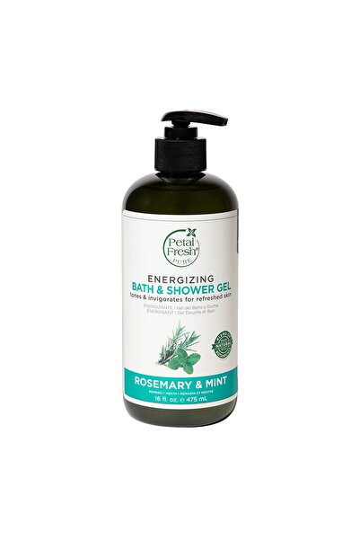 Petal Fresh جل الاستحمام والحمام بالروزماري والنعناع، جل منشط للجسم، نباتي، خ...