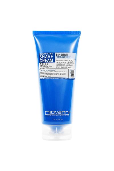 Giovanni Moisturizing Shave Cream - Fragrance Free, Aloe, Jojoba, Argan - 7 oz