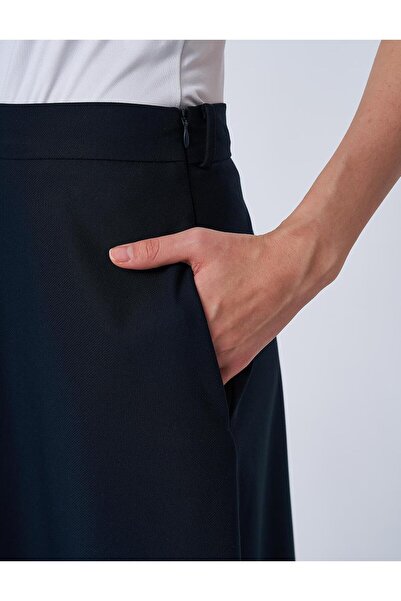 Kayra Yüksek Bel Çan Etek Lacivert