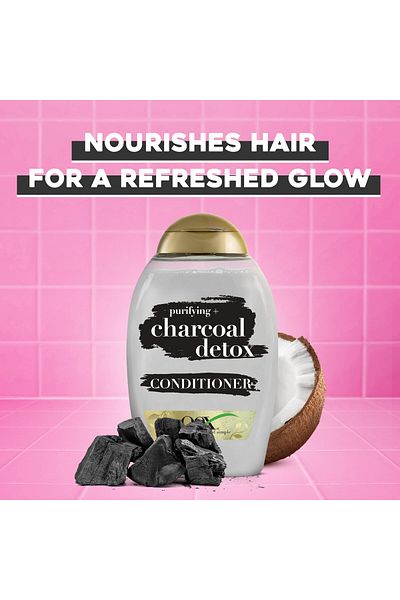 OGX Purifying+ Charcoal Detox Conditioner, 385ML