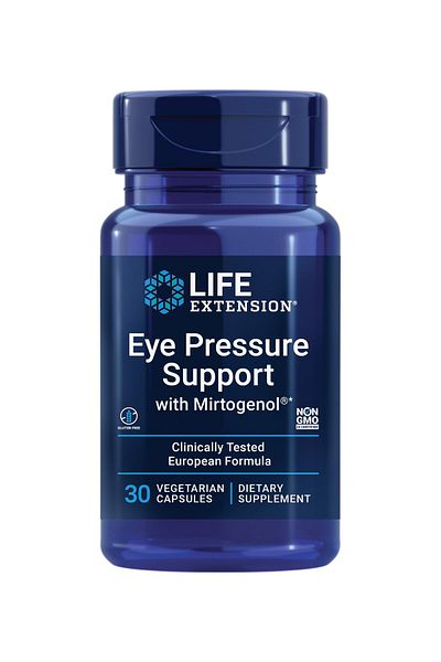 Life Extension Eye Pressure Support with Mirtogenol - French Pine Bark - Gluten-Free, Vegetarian - 30 Capsules