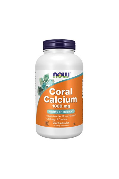 Now Foods Supplements, Coral Calcium 1,000 mg, Bone Health*, Healthy pH Balance*, 250 Veg Capsules