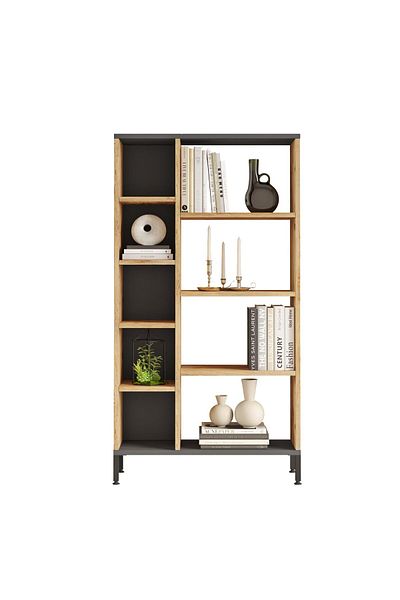 Home Canvas Royal Book Shelf Pine and Grey