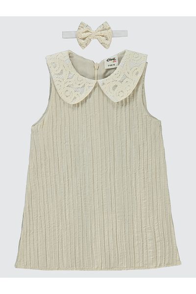 Civil Baby Baby Girl Dress 6-18 Months Stone Color