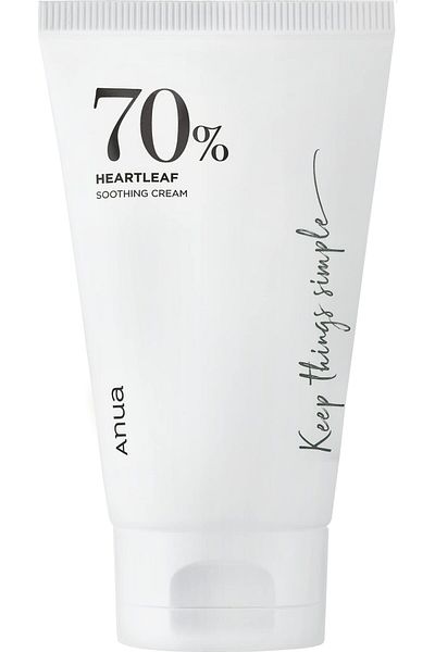 ANUA Heartleaf 70% Soothing Cream 100ml | Non-Sticky, Moisturizing, CICA, Panthenol, for Combination Skin