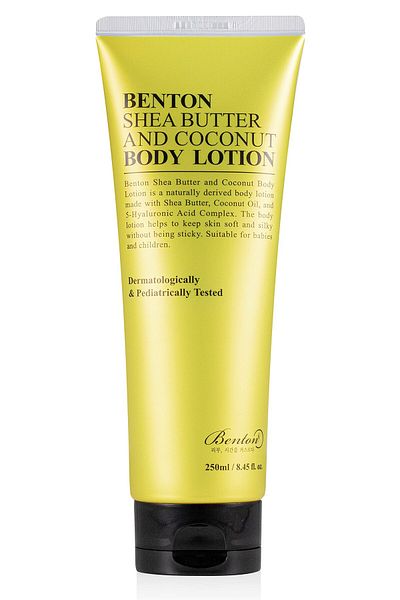 Benton Shea Butter & Coconut Body Lotion (8.45 oz) - Dermatologist Tested, Moisturizing for Sensitive Skin
