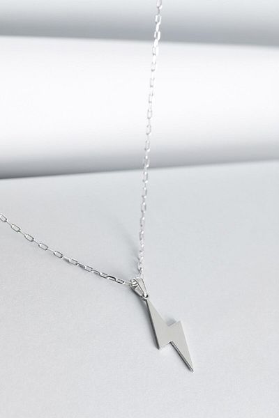 DeFacto Unisex-Stahlkette mit Blitzanhänger AtolyeWolf x DeFacto E6293AXNS