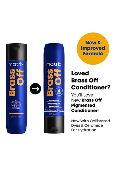 Matrix Brass Off Nourishing Leave-In Conditioner | Tones Brassiness | Repairs Dry, Damaged Hair