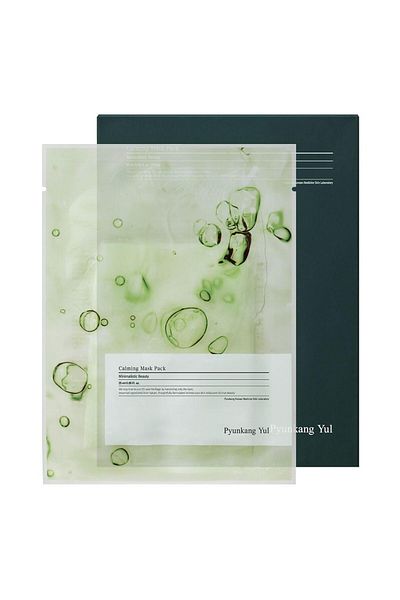 Pyunkang Yul Ceramide Calming Mask 10 PCS - Panthenol, Hyaluronic Acid, Tea Tree, Shea Butter, Squalene & Cica