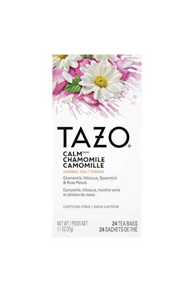 Tazof أكياس شاي البابونج العشبي تازو تازو الهادئة، 24 كيسًا، 0.13 كيلوجرام
