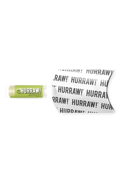 Hurraw !بلسم الشفاه بالشاي الأخضر: عضوي، نباتي، خالٍ من القسوة، خالٍ من الجلوتين، غير معدّل وراثيًا، طبيعي، صنع في الولايات المتحدة الأمريكية