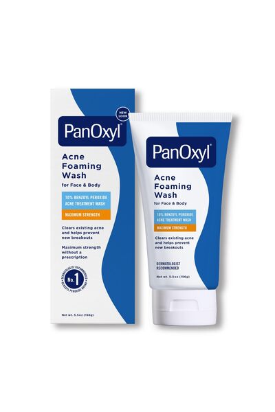 panoxyl Acne Foaming Wash Benzoyl Peroxide 10% Maximum Strength Antimicrobial, 5.5 Oz