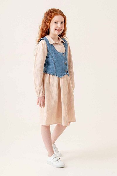 Minigimin Cicileri Комплект за 2 души на My Little One's Cici, Denim Pocket и Dress Girl