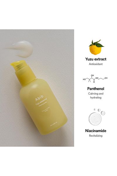 Abib Yuja Essence Vitalizing Pump 50ml - Vitamin C Essence for Blemish & Redness Care