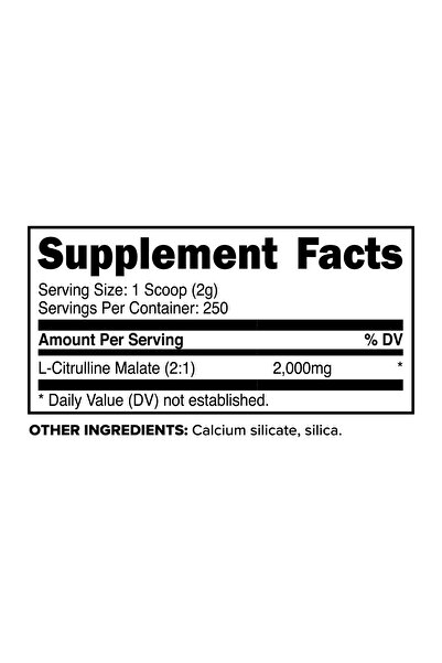 Primaforce L-Citrulline Malate Powder, Unflavored Pre-Workout, 500g - Energy, Recovery, Vegan