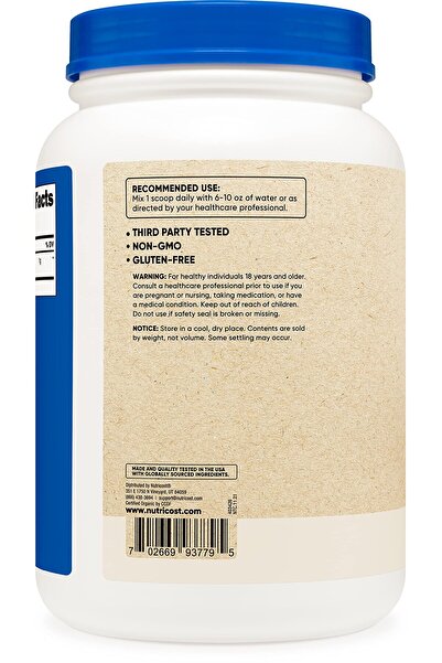 Nutricost Organic Spirulina Powder 2 LB - Pure, Certified Organic Spirulina