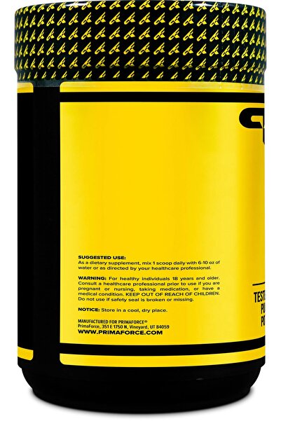 Primaforce L-Citrulline Malate Powder, Unflavored Pre-Workout, 500g - Energy, Recovery, Vegan