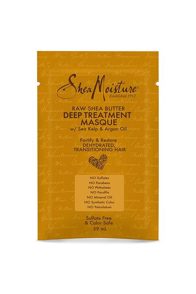 Shea Moisture Raw Shea Butter Treatment Masque Sachet 59Ml, Gold