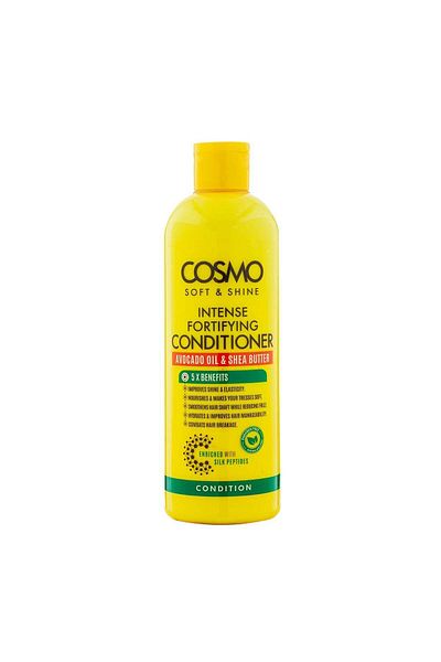 Cosmo Soft & Shine Intense Fortifying Conditioner 480ml, Avocado Oil and Shea Butter