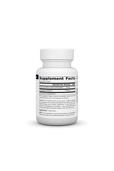 source naturals Glutathione, Supplement for Liver Support, 250mg - 60 Tablets