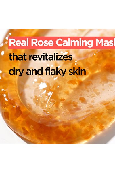 Isntree Rose Calming Face Mask 3.38 oz | 60% Damask Rose Water, Hyaluronic Acid