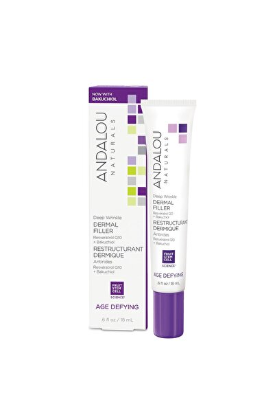 Andalou Naturals حشو الجلد العميق للتجاعيد، الصبار، 0.6 أونصة سائلة