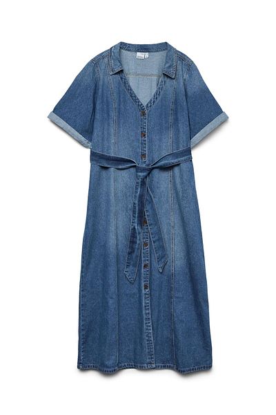 Veromoda Curve Jeanskleid VMCTRYLLA Midikleid